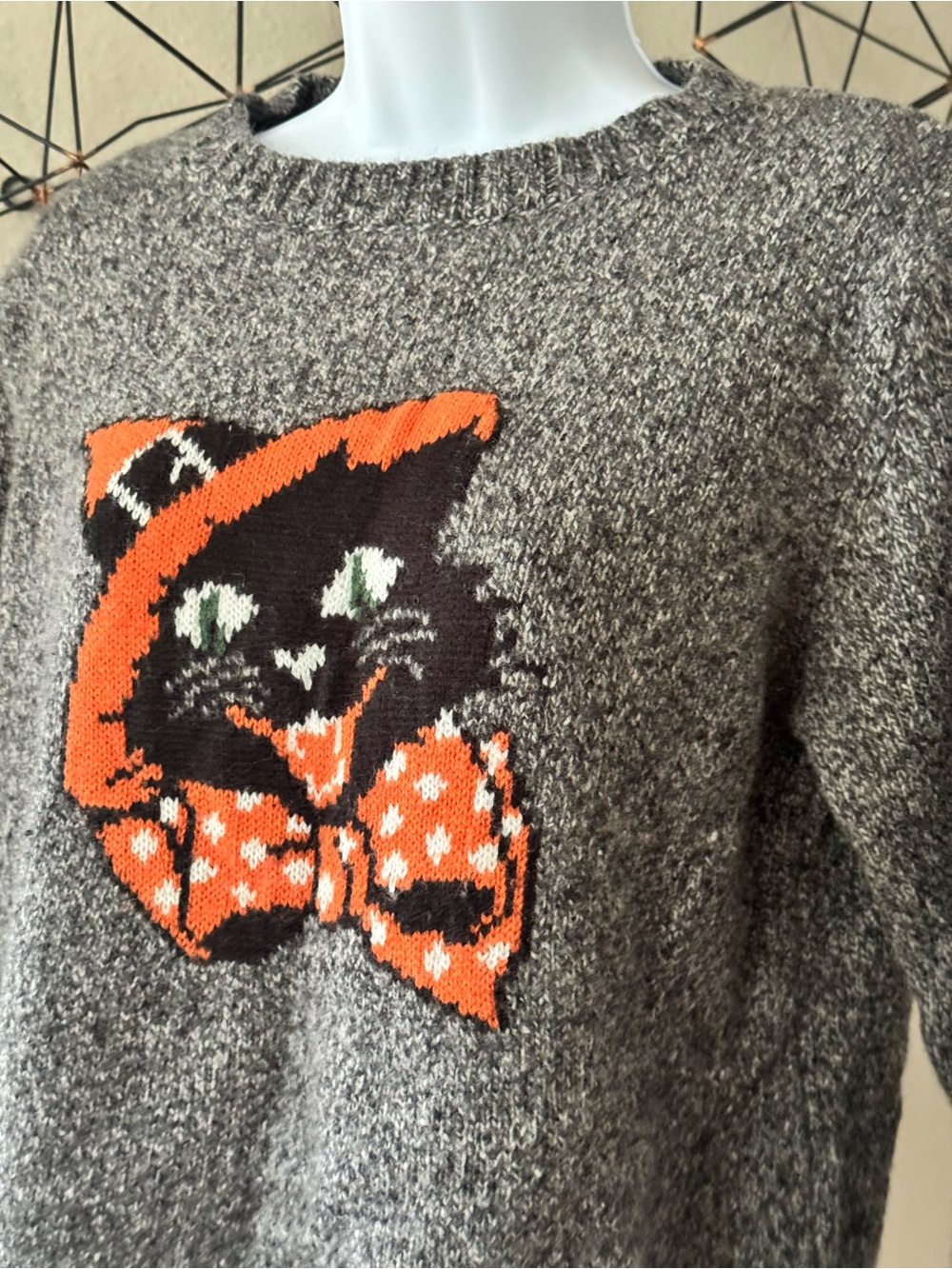KIEL JAMES PATRICK Spooky Season Black Cat Halloween Sweater - Women’s Small - Picture 7 of 12
